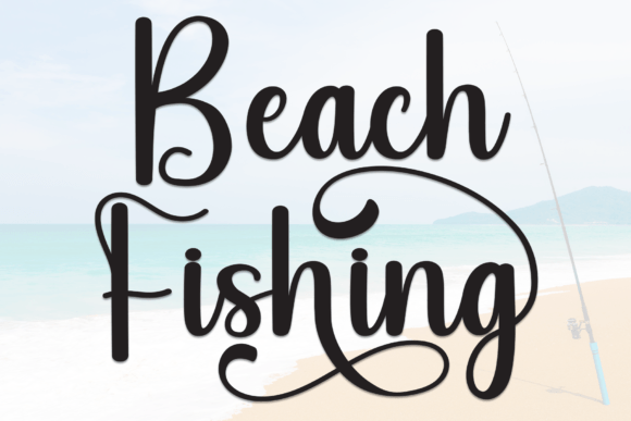 Beach Fishing: The Handwritten Font That Elevates Editorial Design
