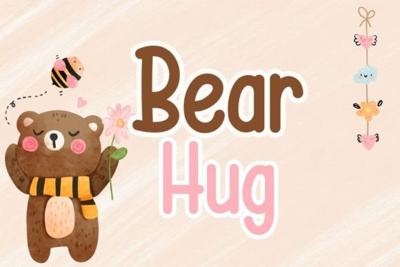 Bear Hug: A Warm Script Handwritten Display Font for Web Design