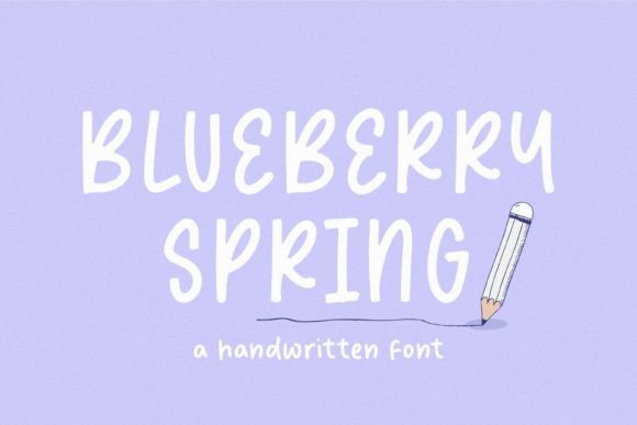 Blueberry Spring: A Handwritten Typeface for Editorial Calm
