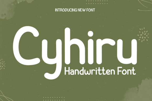 Cyhiru: A Handwritten Typeface for Modern Editorial Design
