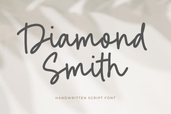 Diamond Smith: The Handwritten Typeface for Elegant Branding