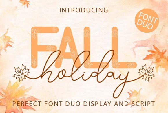 Fall Holiday: A Warm Script and Display Typeface for Autumn Branding