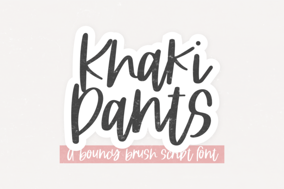 Khaki Pants: A Script Font That Elevates Digital Brand Identity