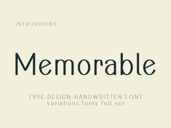 Memorable: The Perfect Handwritten Font for Your Craft Business