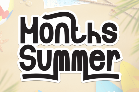 Months Summer: The Handwritten Typeface Perfect for Crafters