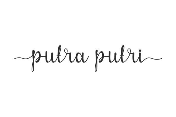 Putra Putri: The Perfect Script Font for Handmade Branding