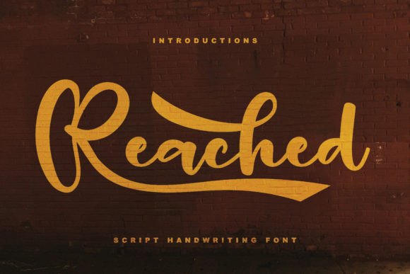 Reached: A Casual Handwritten Typeface for Authentic Brand Identity
