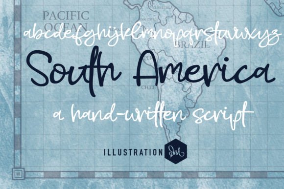 South America: A Casual Script Typeface for Modern Web Design