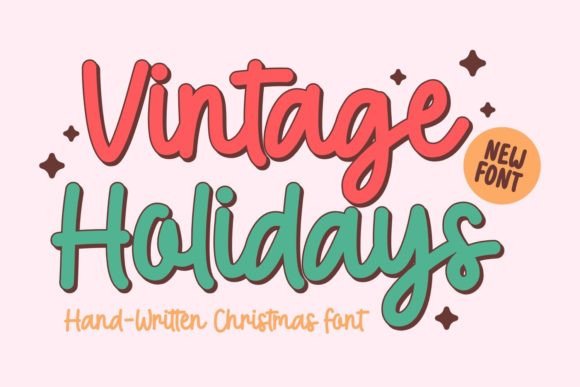 Vintage Holidays: The Perfect Handwritten Font for Crafters
